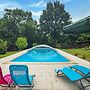 Holiday Home With Roofed Swimming Pool