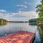 Rhinelander Chain of Lakes Home w/ River Dock!