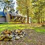 Private Deck & Fire Pit: Adirondack Family Home