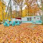Walk to Manistee Lake: Retro Cabin w/ Fire Pit!