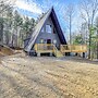 Wytheville A-frame Cabin w/ Wraparound Deck