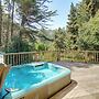 Hot Tub, 1 Mi to Beach: 12-acre Fort Bragg Cabin!