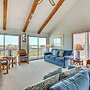 Deck & View: Oceanfront Oasis in Oak Island!
