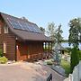 A Luxury Home on the Shore of the Lake. Living Room With Fireplace, 2 