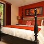 Impressive 2nd-floor Unit in Coco Done in Red and Orange Hues