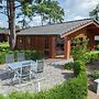 Wooden Chalet With Terrace and Microwave