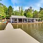 Lakefront Six Mile Retreat w/ Hot Tub & Dock!