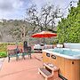 Wine Country Retreat at Private Creekside House!
