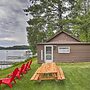 Lakefront Minocqua Cabin w/ Dock & Fire Pit!