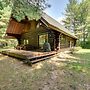 Secluded Log Cabin in NW Michigan: Fire Pit & Deck