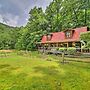 Scenic Creekside Cabin w/ Wraparound Porch!