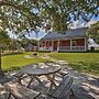 Peaceful Schulenburg Farmhouse w/ Fire Pit & Grill