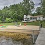 New Hampshire Home w/ Private Beach, Dock & Rafts!