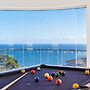 Cliffside Castle With Bay And City Views