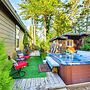 Fort Bragg 'secret Garden' Cabin w/ Hot Tub, Views