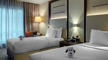 Hotel Hilton Munich City, München, Deutschland, niedrigster 2 Paar Hotel Hausschuhe Hotel Übernachtung und Frühstück