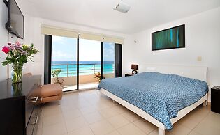 Oceanfront white sand beach condo