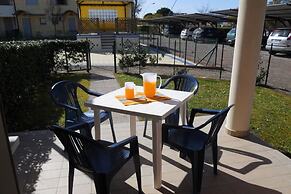 Colorful Apartment With Fenced Garden and Fireplace