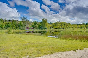 A-frame Cabin w/ Furnished Deck in Becket!
