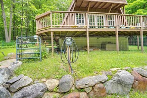 A-frame Cabin w/ Furnished Deck in Becket!