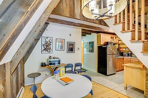 A-frame Cabin w/ Furnished Deck in Becket!