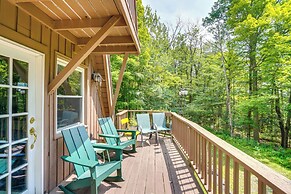 A-frame Cabin w/ Furnished Deck in Becket!