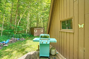 A-frame Cabin w/ Furnished Deck in Becket!