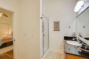 Patio & Fireplace: Tranquil Grandfather Mtn Cabin