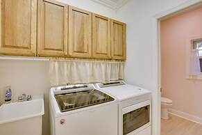 Patio & Fireplace: Tranquil Grandfather Mtn Cabin