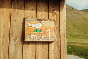 Múlafossur Cottages near Waterfall