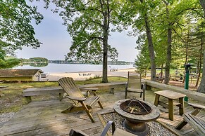 Lakefront Baldwin Cottage w/ Deck & Private Beach!