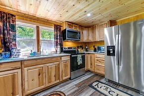 Furnished Deck: Rustic Cabin in Cosby!