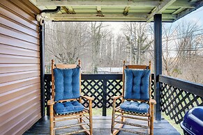 Furnished Deck: Rustic Cabin in Cosby!