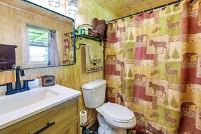 Furnished Deck: Rustic Cabin in Cosby!