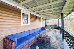 Furnished Deck: Rustic Cabin in Cosby!