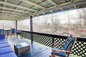Furnished Deck: Rustic Cabin in Cosby!