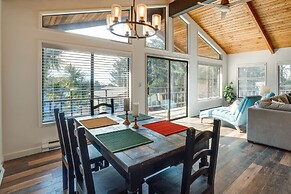 Tree-lined Gold Beach Retreat w/ Multiple Decks!