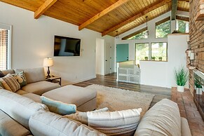 Tree-lined Gold Beach Retreat w/ Multiple Decks!