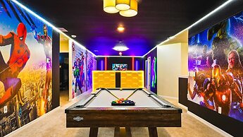 Mario Game Room Theater Loft w Pool Spa Disney