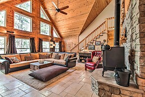 Family Game Room: Spacious Overgaard Cabin