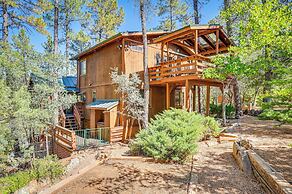 Furnished Deck + Forest Views: Pine Retreat!