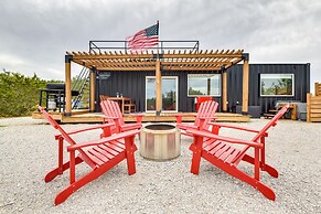 Remote Strawn Container Home With Hot Tub!