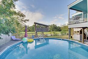 Sunny Waveland Home Rental w/ Pool: Walk to Beach!