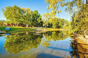 Lakefront Nekoosa Home: Private Beach & Boat Dock!