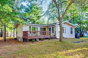 Lakefront Nekoosa Home: Private Beach & Boat Dock!