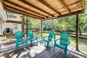 Deck + Dock Access: Lakefront Grove Cabin!