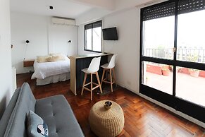 Studio con Gran Terreza Hermosa Vista