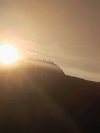 Glowing Mountain view tree house