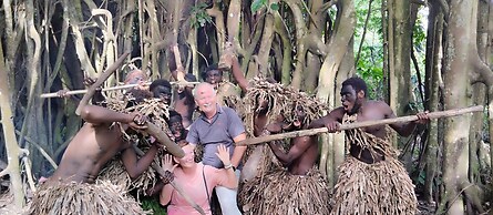 Glowing Mountain view tree house