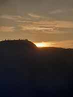 Glowing Mountain view tree house
